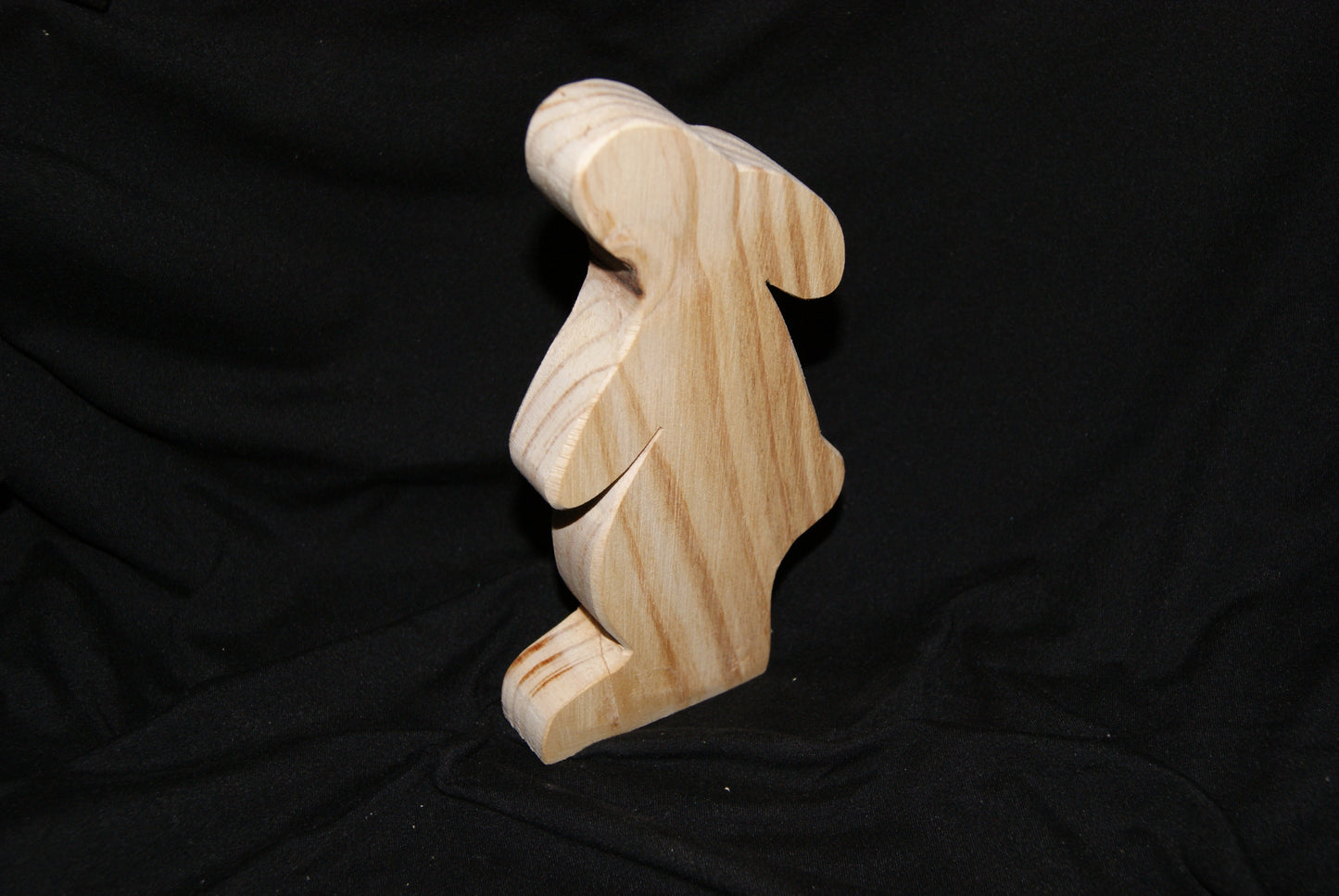 Handcrafted wooden animal bunny rabbit toy