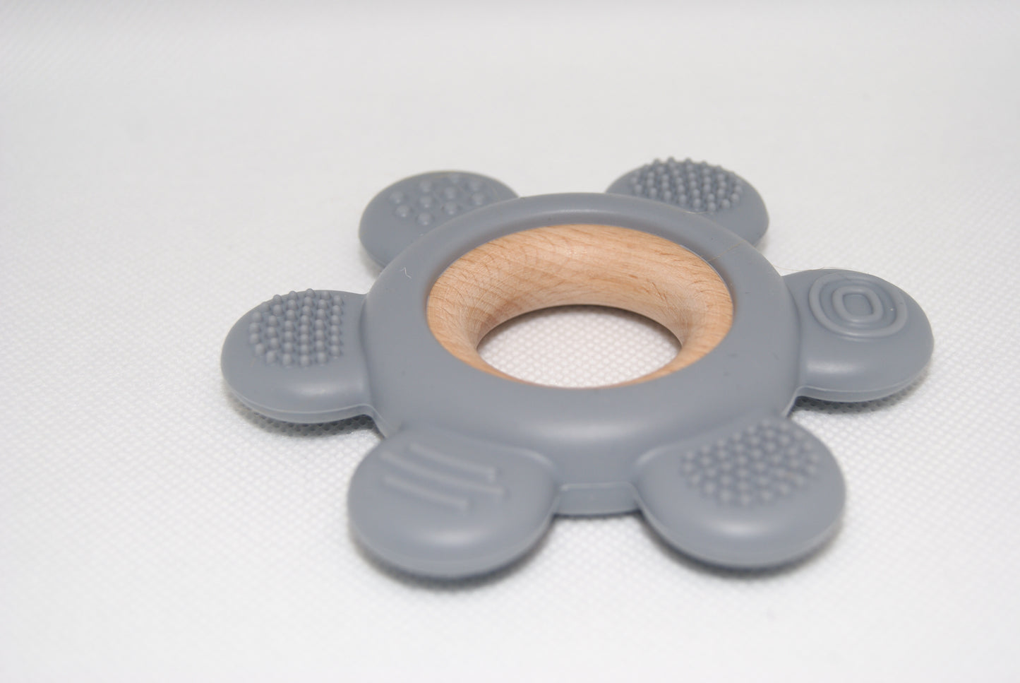 Silicone Teething Ring baby wooden