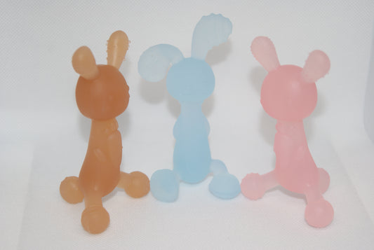 Silicone teething baby chew toy bunny