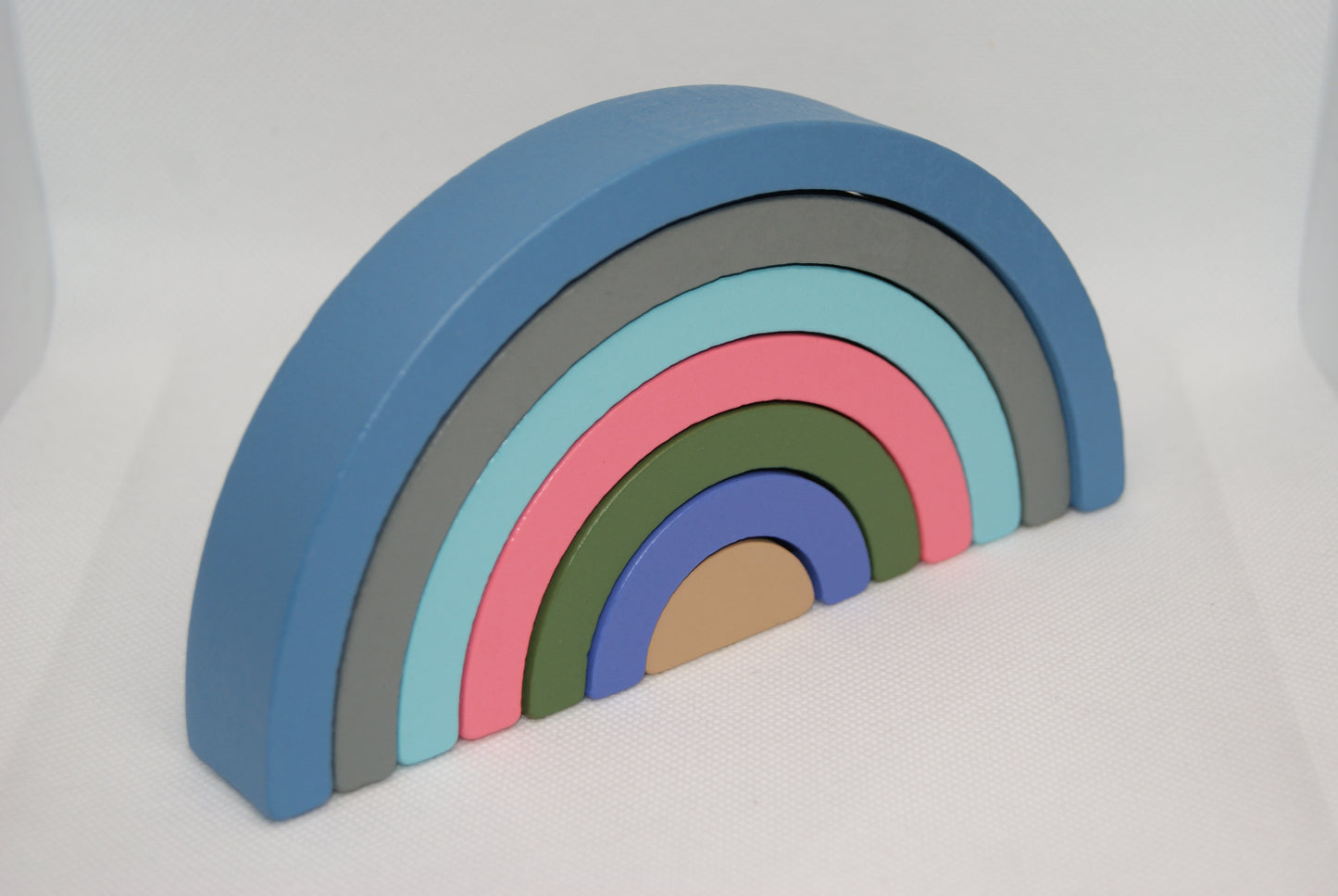 Wooden rainbow stacker Montessori