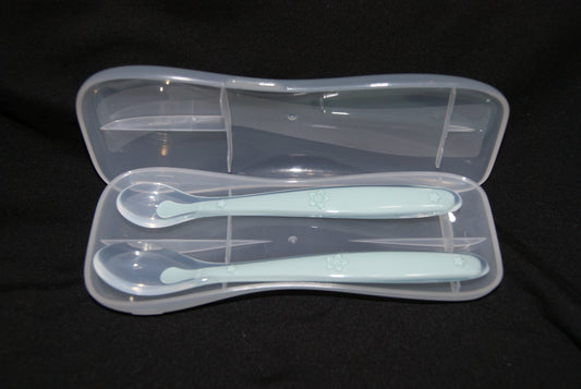 silicone baby feeding spoon