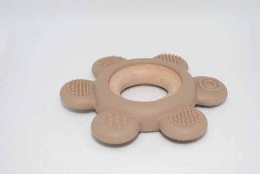 Silicone Teething Ring baby wooden 