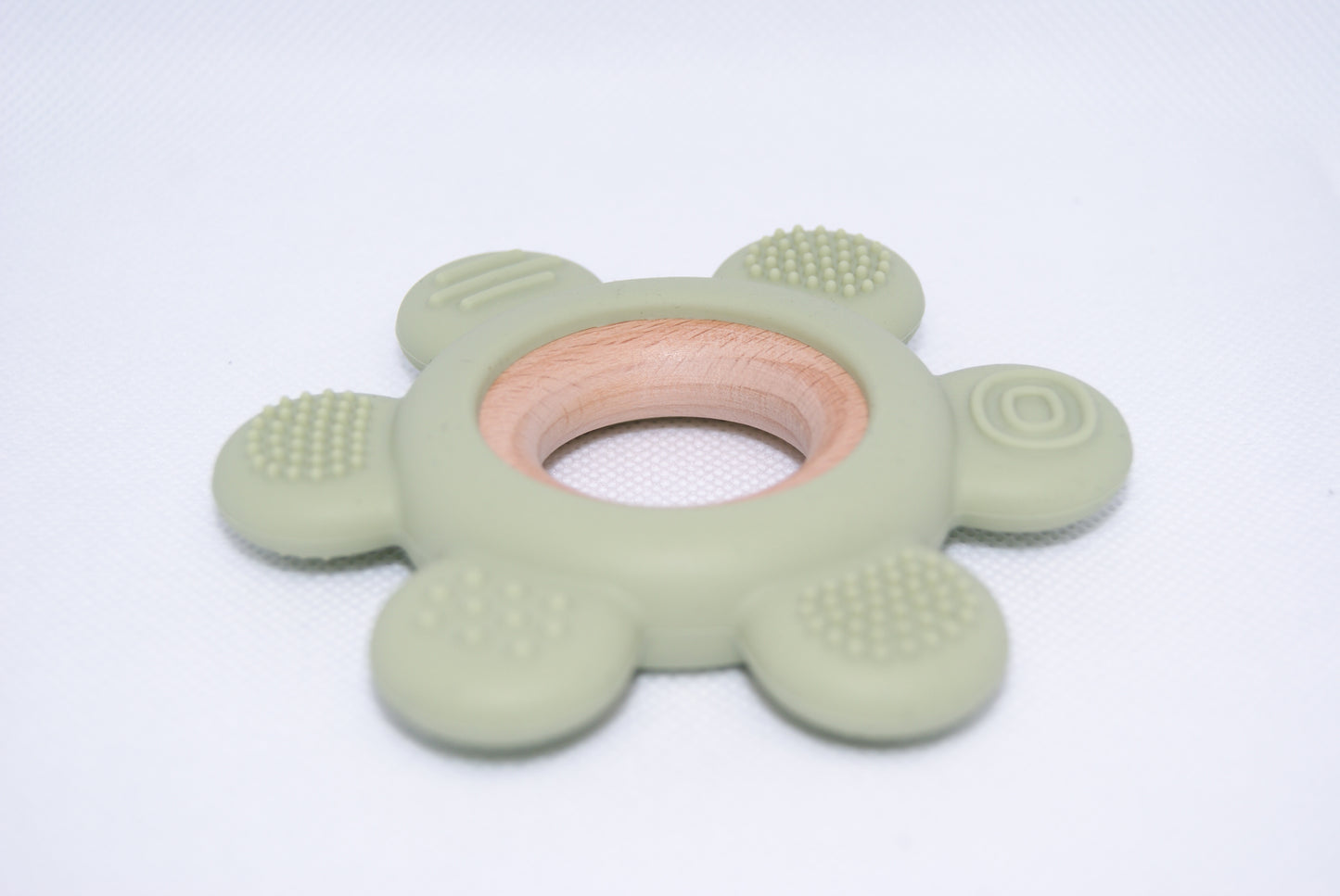 Silicone Teething Ring baby wooden 