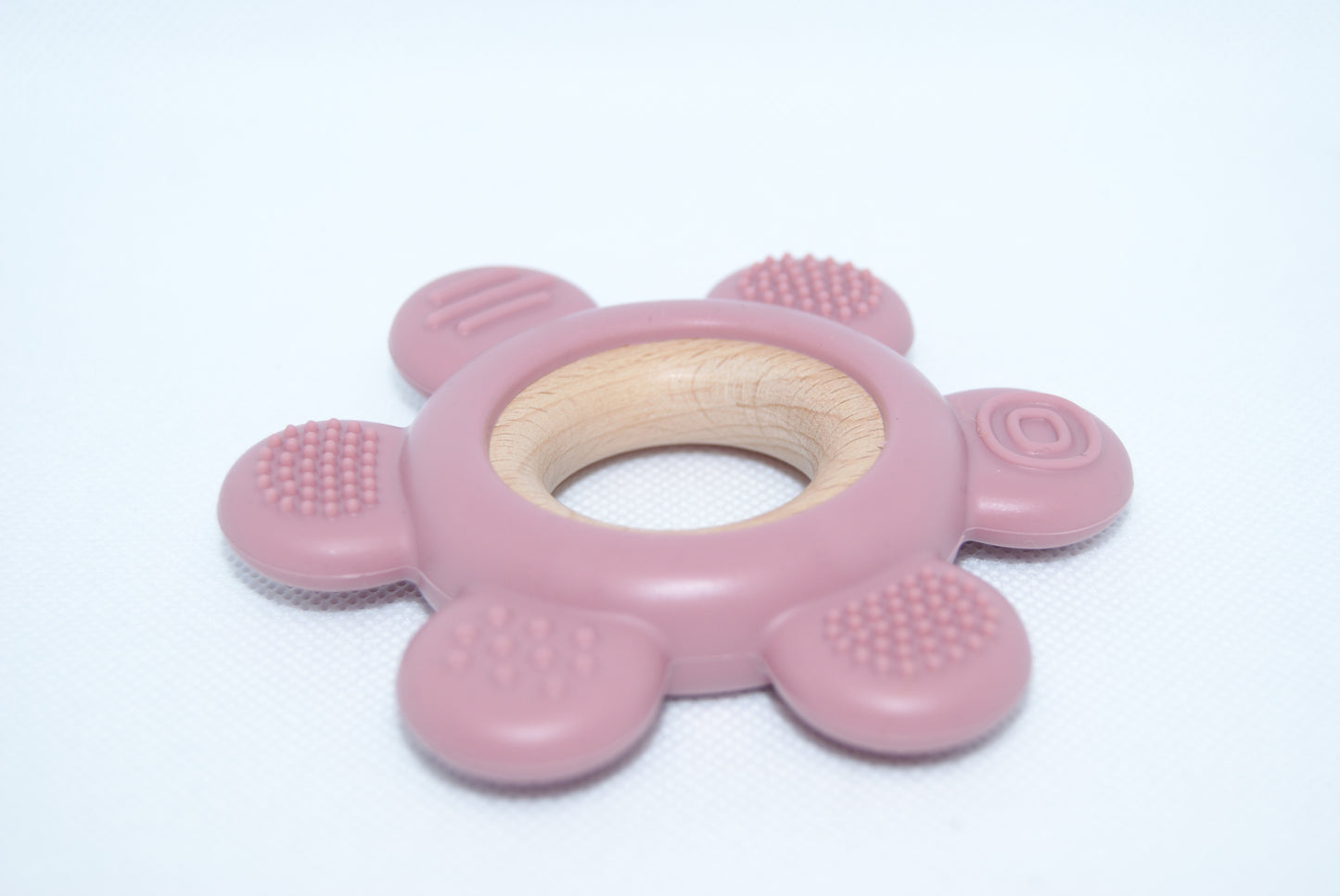 Silicone Teething Ring baby wooden 