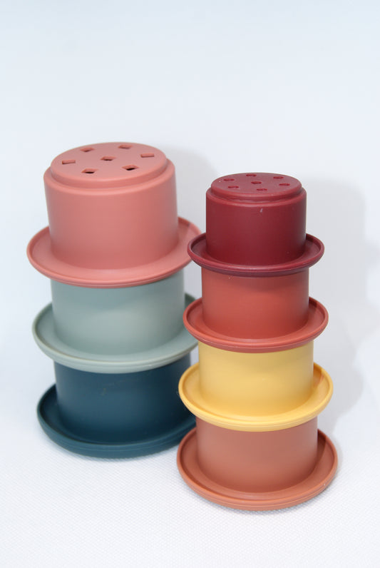 Silicone Stacking Cups child toy educational